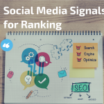 Social media signals for rankings