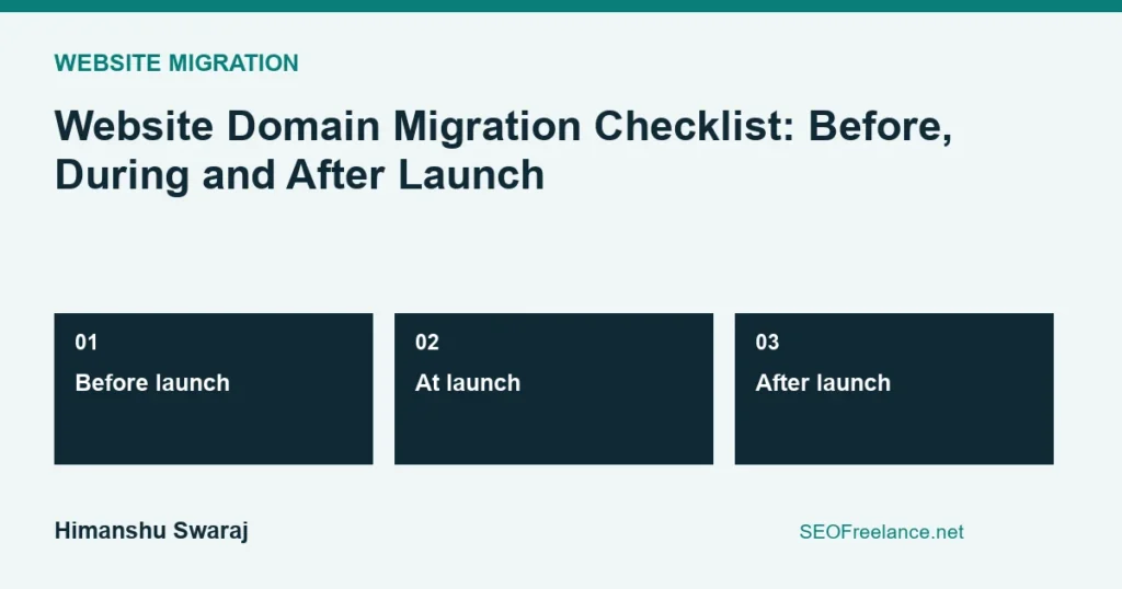 Website Domain Migration Checklist: Before, During and After Launch