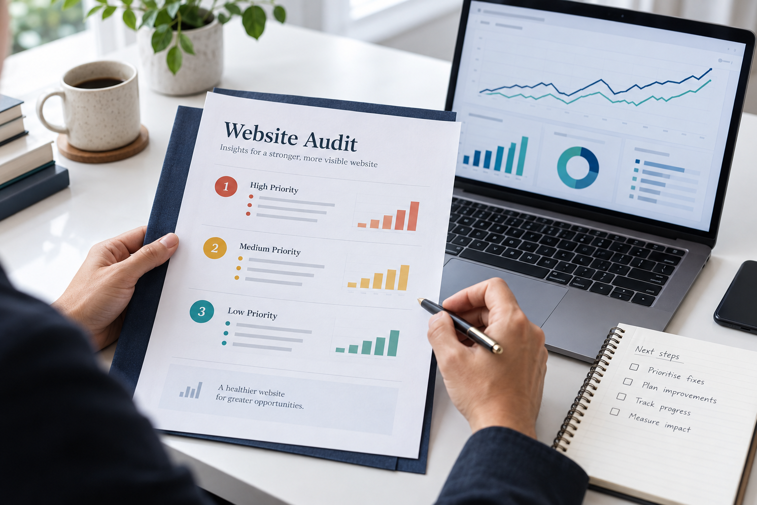 SEO audit priorities arranged for evidence-led search improvement
